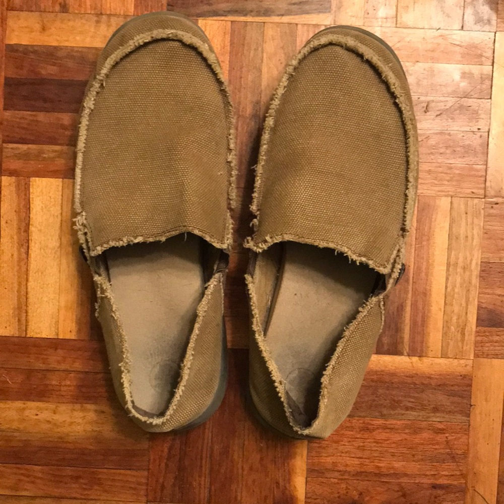 Mens Canvas Crocs size 10